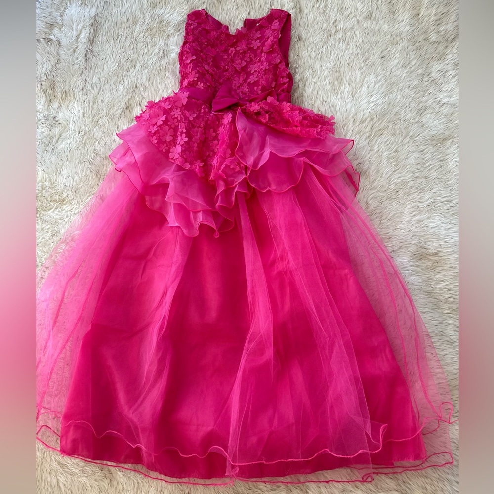 Beautiful Pink Flower Girl Dress Size 12
